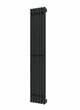 Полотенцесушитель электрический TONI ARTI Garda Quadrato G 6П 28х150 СП черный матовый, EMGAQHT2801500RAL9005MATUN