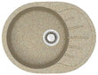 Мойка из искусственного камня Azario Flora (730x450x210) Песочная (сифон + герметик), CS00079915