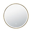 Зеркало для ванной AZARIO Diana D600 сенсорный выключатель, в алюминиевой раме 600*600, AZ-Z-260CS