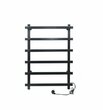 Полотенцесушитель электрический ТЕРА Линия черный 800х590 (кв.профиль), ПСН-30-03ч