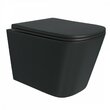 Унитаз подвесной Vinchi Lukka безободковый с быстросъемным сиденьем микролифт черный матовый VT20304H