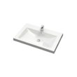 Раковина на тумбу Uperwood Eva 75 см, белая глянцевая, 4548340003