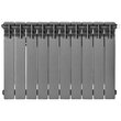 Биметаллический радиатор STOUT TITAN VENTIL 500 10 секций нижнее правое подключение (графит RAL 7024) SRB-3320-050010 7024