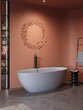 Ванна искусственный камень CEZARES Solid Surface 1700x760x560, CZR-LIBERTA-170-76-56-GM-SSB