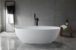Ванна искусственный камень CEZARES Solid Surface 1700x760x560, CZR-LIBERTA-170-76-56-SSB